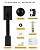 Goldenwarm Front Door Handle, Black Door Handle Exterior, Single Cylinder Front Door Handle Only, Matte Black Entry Door Handle