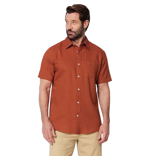 Amazon Essentials Mens Mens Polo Shirts Short Sleeve Slim-Fit Cotton Pique Brick Red X-Small