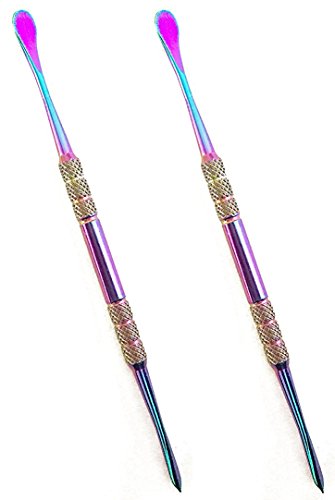 2-Pack Rainbow Wax Carving Tool Stainless Steel 4.75