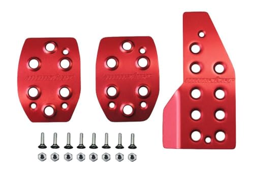 Amazon | MONSTER SPORT ペダルカバーセット[レッド] ジムニー(JB23W