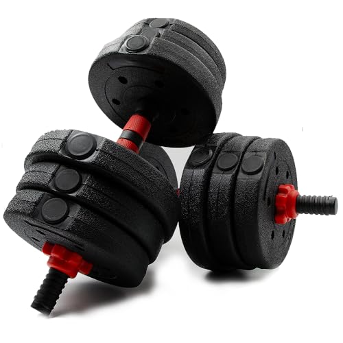 2er-Set-Hanteln-Zement-Bitumenhanteln-2in1-Set-Kurzhanteln-2-x-10kg-oder-Langhantel-20kg-Gewichte-Hantelset-mit-4-Sternverschluesse-fuer-Krafttraining - sparfuchs24.io – Top Angebote, Tests & Preisvergleiche