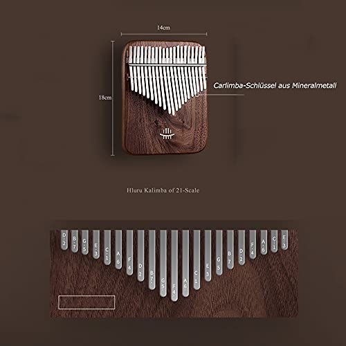 Kalimba 21 sleutels, marimpafoon professionele duim piano muziekinstrument met bladmuziek, opbergtas en tuner etc. Ideaal voor persoonlijk gebruik of als een geschenk - Image 4