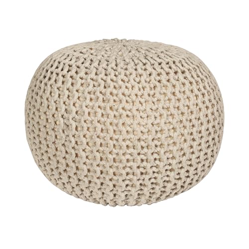 Urban Home Decor Round Pouf Ottoman Hand Knitted...