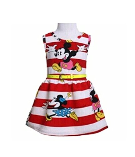 Mickey Mouse Cartoon Casual Frock Dress 
