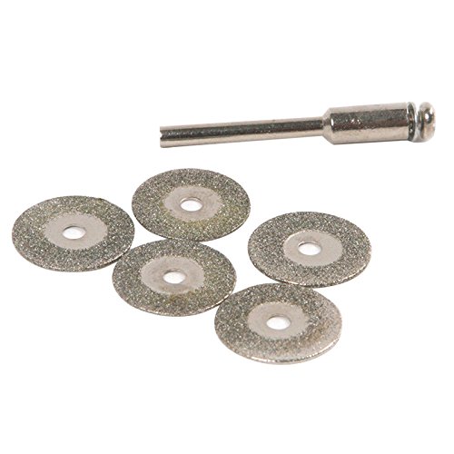 Generic 5Pcs 22mm Emery Diamond Cutting Blades Drill Bit+1 Mandrel for Dremel Set New (B071HGPPD9) Amazon Price History, Amazon Price Tracker