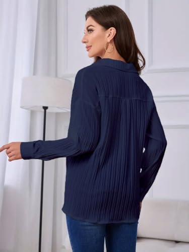 Image of CB-COLEBROOK Oversized Textured Beach Summer Shirt for Women | Shirt for Women Stylish Western | Women Long Shirt Top | Women Casual Shirt