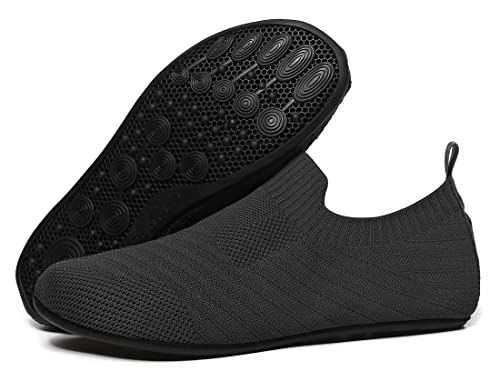 Image of SLEVEL Lightweight Non Slip Travel Indoor Grip House Slipper Socks Unisex Adult Around The House Floor Home Shoes for Women Men