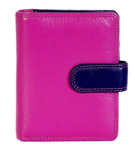 Visconti RB40 Multi Colored Berry/Purple/Dusty Pink Small Soft Leather Ladies Wallet & Purse3