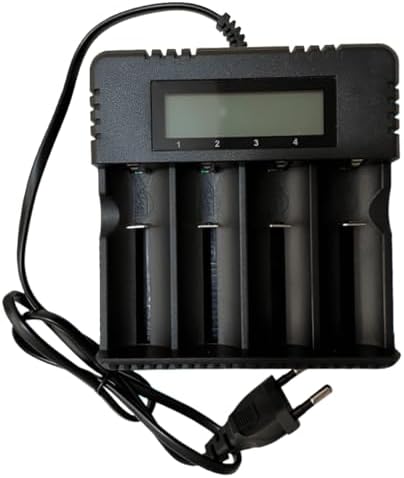 Carregador 4 Baterias Visor Lcd Com Indicador Tecnologia Intelige...