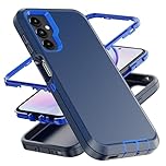 AYMECL for A14 5G Case,[Military Grade] 3 in 1 Heavy Duty Full Body Shockproof Protection Phone Case for Samsung Galaxy A14 5G 6.6 inch,Dark Blue+Blue