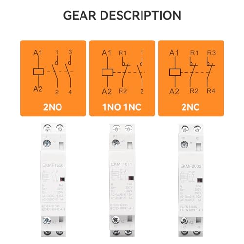Contacteur modulaire 20A pour stopper les surcharges électriques 220V - 4