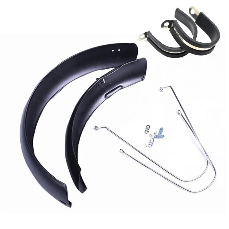 Guardabarros Bicicleta, Guardabarros MTB 20 Pulgadas Snowboard Fender Fender Fender E-Bike Fender 20x4.0 Neumático de Grasa Bicicleta Plegable Fender Fender Hierro Durable Traje de Tierra