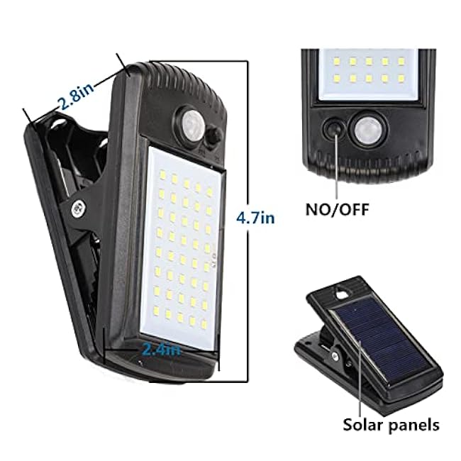 4 Pack Security Umbrella Light Clip on Lights