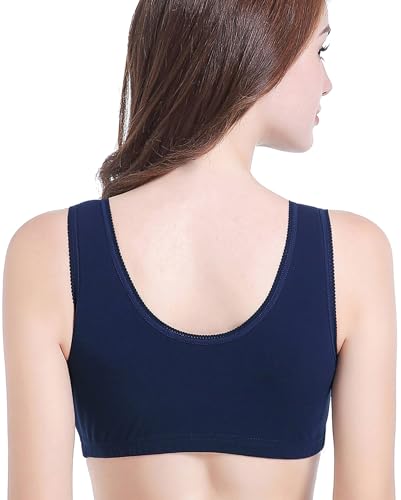 Image of CAKYE 3 Pack Maternity Nursing Sleep Bra Breastfeeding Cotton Bralette