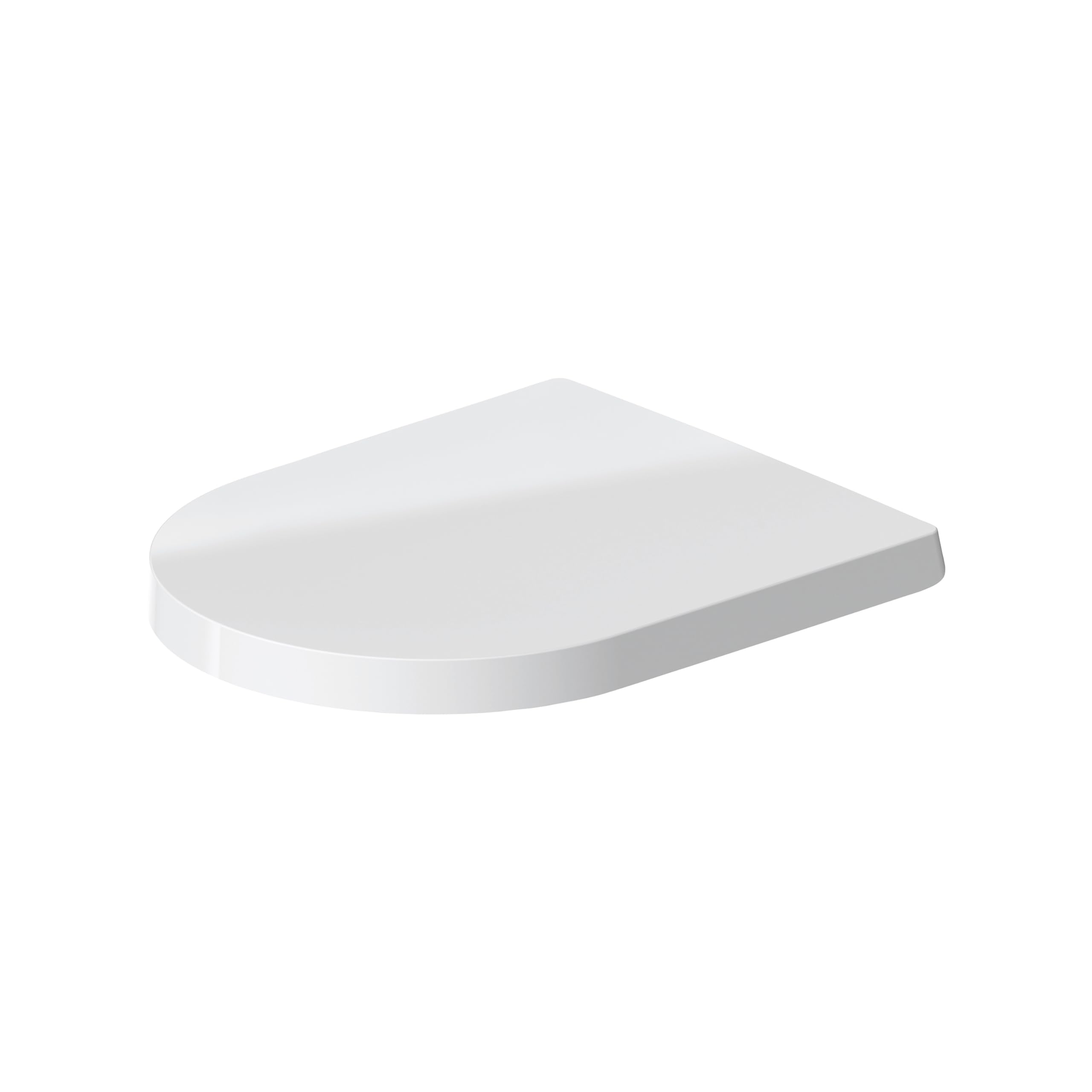 Duravit WC-Sitz ME by Starck, Toilettendeckel mit Absenkautomatik, Klodeckel aus Urea-Duroplast, mit Edelstahl Scharnieren, Weiß
