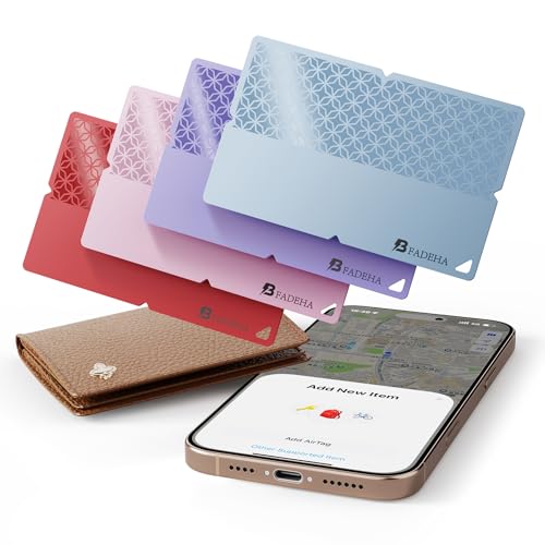 2026 [Apple MFi Certified] (iOS Only) Bluetooth Tracker Smart Card for Apple Find My iPhone Wallet GPS Tracker, 5-10 Years Staying Power, Keys Finder and Item Locator for Keys, Bags, Passpor