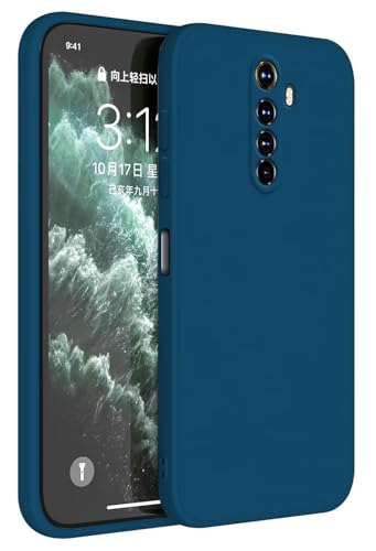Topme Cover per Realme X2 Pro/OPPO Reno Ace (6.5' Inches) Custodia Case, Protezione Della Pelle Della Custodia in Silicone Tpu - Blu zaffiro