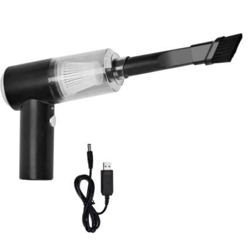 Drumstone Vacuum Cleaner 120W High-Power Handheld Wireless 2 in 1 Vacuum Cleaner Dust Collection/Lighting Car Pet Hair Vacuum with Powerful Cyclonic Dual-use Portable USB Rechargeable (Black)-image-9