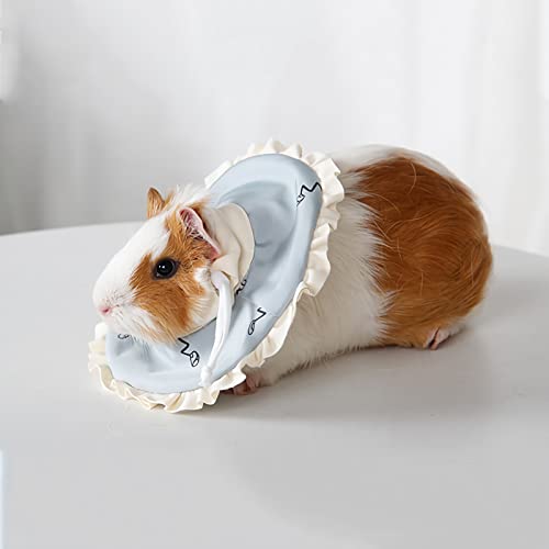 Image of HomeSoGood Guinea Pig Elizabethan Collar, Blue Light, L, Cotton, Adjustable, Post-Surgical Recovery