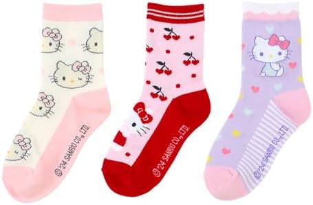 （17:30時点） サンリオ(SANRIO) サンリオ キッズソックス3足セット ソックス 13-15ｃｍ ハローキティ キティちゃん hello kitty キャラクター 455199 SANRIO