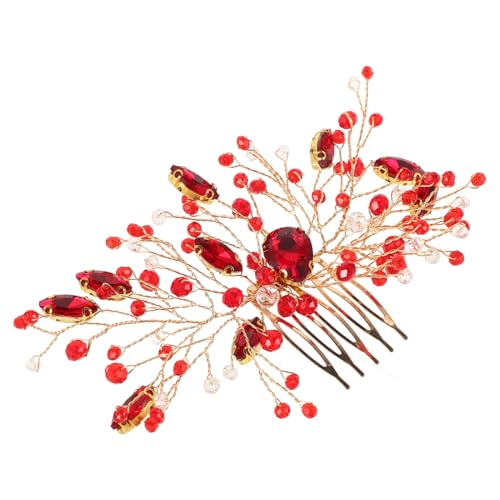 LEDMOMO 水晶装飾ブライダルヘアコーム 結婚式用髪飾り おしゃれなヘアアクセサリー ウェディング用華やかデザイン さまざまなスルに対応