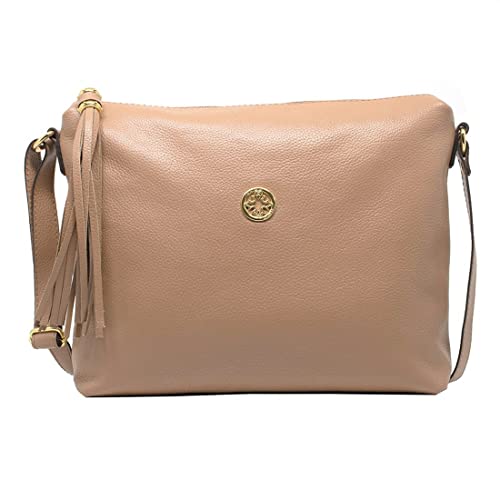 BOLSA CLASSE COURO FEMININA TRANSVERSAL 1751-2 CB07 NUDE