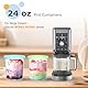 Für Ninja Creami Deluxe Pints, 2 Stück, NC500 NC501 Eiscreme-Pint passend für Ninja Delux Eismaschine, für Ninja Creami Deluxe-Behälter für 680 ml Lebensmittel, spülmaschinenfest