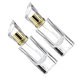 Happyyami 2Stücke Nachfüllbare Parfümflasche Aus Parfümzerstäuber Für Reisen Kosmetische Flüssigkeiten Für Damen Mit Elegantem Design Goldverschluss