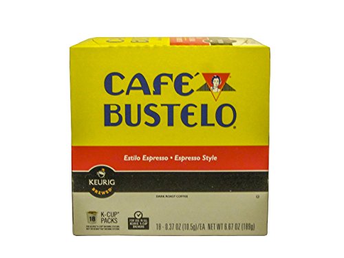 Keurig Cafe Bustelo Coffee Espresso K-Cups Cuban (18 count)