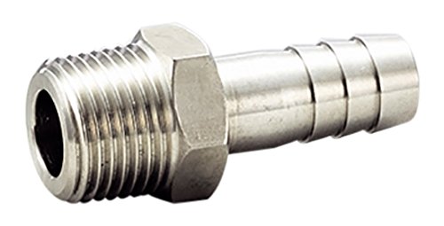 フローバル ホースニップル ステンレス製ねじ込み継手 VHN-0108 1/8x8