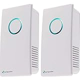 GermGuardian Pluggable UV-C Sanitizer, Deodorizer, Reduces Germs, Freshens Air and Reduces Odors from Pets, Smoke, Cooking and Laundry, 2-Pack, White, GG1100W2PK