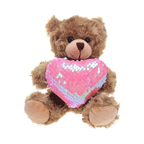 Plushland Mocha Heart Bear Cover