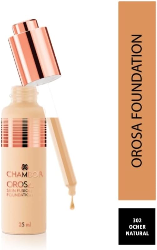 CHAMBOR Drop Orosa Skin Fusion Foundation Matte finish Ochre Natural No.302 25 ml