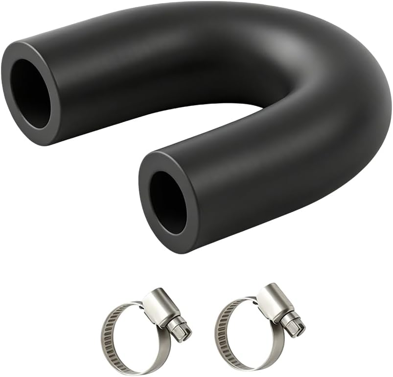Heater Core Crossover Coolant Hose with 2 Clamps 5/8" End and 3/4" End Replacement for LS1 LS2 LS3 LS6 LS7 LH6 L92 L76 L92 L76 LY2 LZ1 L99 L96 L99 L96 551699