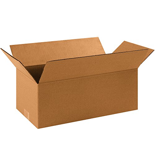 Image of PARTNERS BRAND 16 x 8 x 6 Corrugated Cardboard Boxes, Long 16 inchL x 8 inchW x 6 inchH, Pack of 25 | Shipping, Packaging, Moving, Storage Box for Home or Business, Strong Wholesale Bulk Boxes