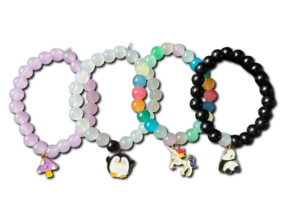 Multi Charms Bead Bracelet Set for Women & Girls, Set of 4 (B0DDT88L8M) Amazon Price History, Amazon Price Tracker