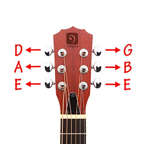 Image of Vangoa 6 String Banjo Guitar Mini, 26 Inch Sapele Travel Banjo Guitar for Beginners with Bag, Pick-up, Strap, Picks