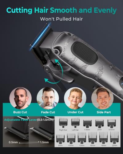 Image of VGRPRO Hair Clippers for Men Professional, Cordless & Corded Barber Clipper