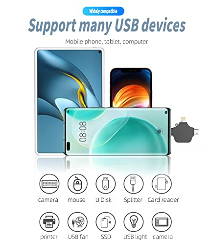 Convertisseur OTG USB type C avec connecteur Lightning pour Android