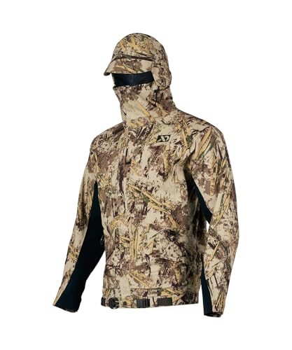 First Lite Men's LZ Jacket - Waterproof Breathable Camo Duck Hunting Shell