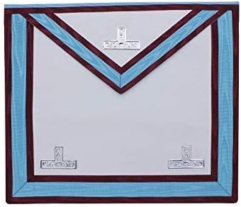 Masonic Regalia Mark Past Master WM Apron Lambskin Leather MA017L