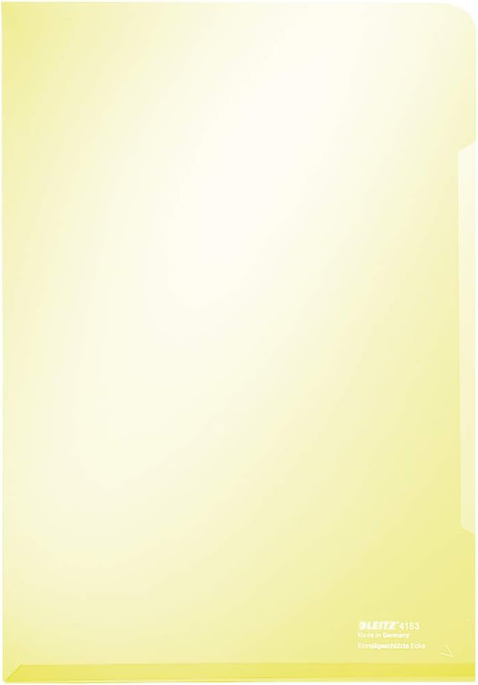 Leitz Premium Folder, Pack of 1, Holds up to 40 A4 Sheets, Transparent, 150 Micron PVC Material, 41530003