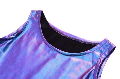 Girls Metallic Dress Kids Sparkly Shiny Dresses Twirl Swing Dresses3