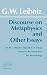 Discourse on Metaphysics and Other Essays (Hackett Classics)