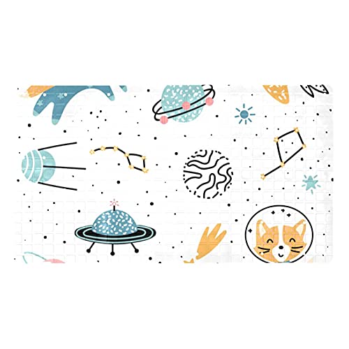 Tapis de bain Space Cat Planet antidérapant sécurisé enfants et aînés