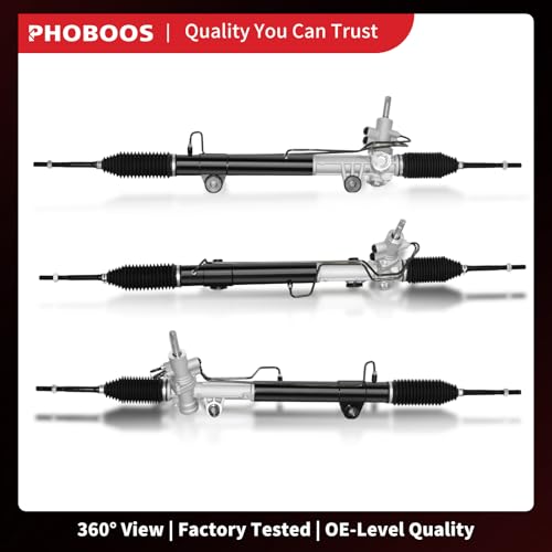 PHOBOOS Hydraulic Power Steering Rack and Pinion Assembly Compatible with Dodge Dakota 2005-2010 & Mitsubishi Raider 2006-2009. New Unit, Leak-proof, Direct Bolt-On Fit, Ref. 97-2143 by PHOBOOS - Image 7