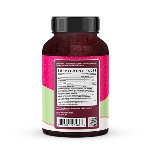 The Wellness Company Kids Naturals Fruits & Veggie Gummies – Daily Nutrition Support | 120ct (2 Month Supply) - Image 4