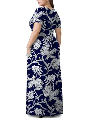 Image of PEVRL Plus Size Summer Maxi Dress for Curvy Women with Pockets 1X-5X