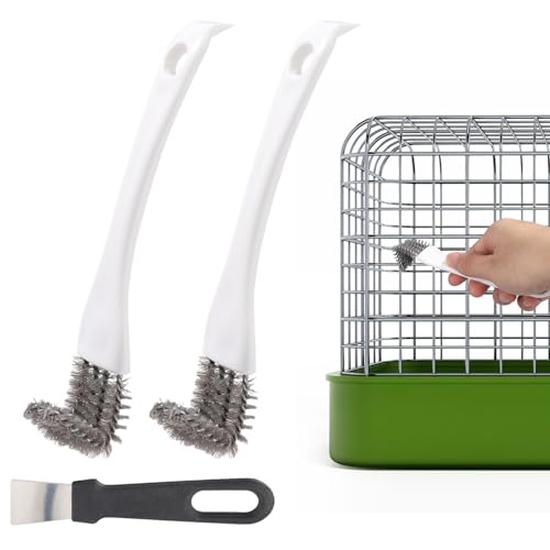 3pcs Bird Cage Cleaner Set, Bird Cage Long Handle Shovel Cleaner ...