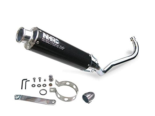 Échappement racing carbone NHRC - Passage bas - Moto SKYTEAM Dax/Monkey/PBR